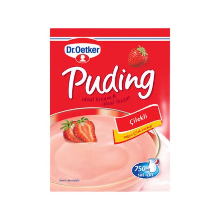 Dr Oetker Puding Çilekli 120 Gr