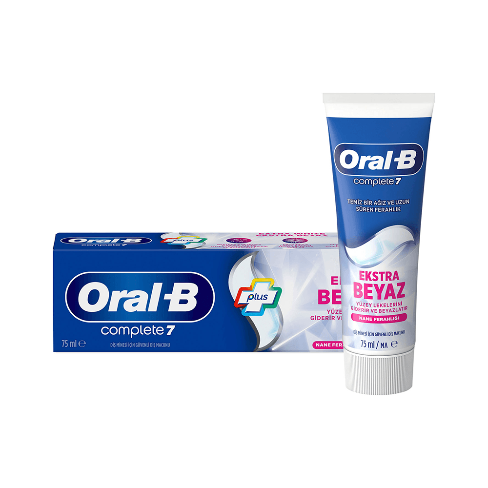 Oral B Komple 7 Ekstra Beyaz Nane Ferahlığı Diş Macunu 75 Ml