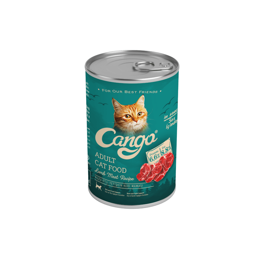 Cango Yetişkin Kedi Yaş Mama Kuzu Etli 415 gr