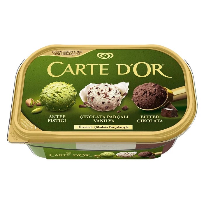 Algida Carte D'Or Classic Antep Fıstıklı Vanilya Bitter 850 Ml