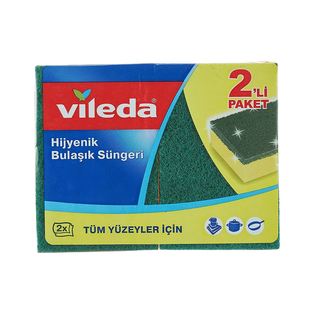 Vileda Yeşil Oluklu Sünger (2'li)