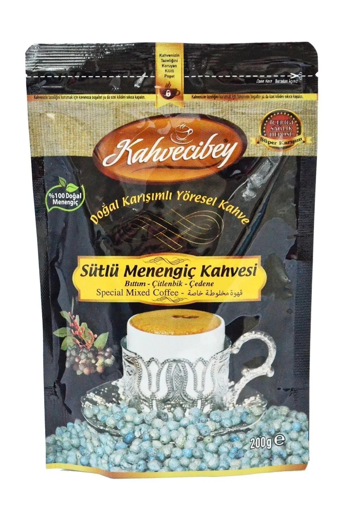 Kahvecibey Sütlü Menengiç Kahvesi 190 Gr