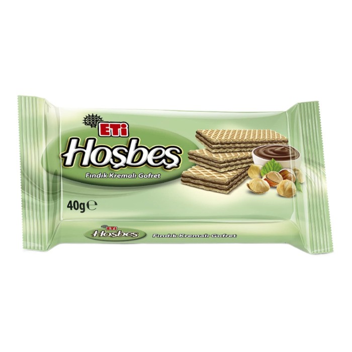 Eti Hoşbeş Fındık Kremalı Gofret 40 Gr