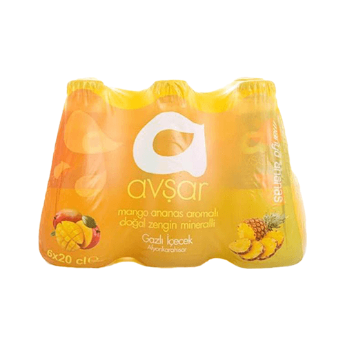 Avşar Mango & Ananas Aromalı Maden Suyu 6 x 200 Ml