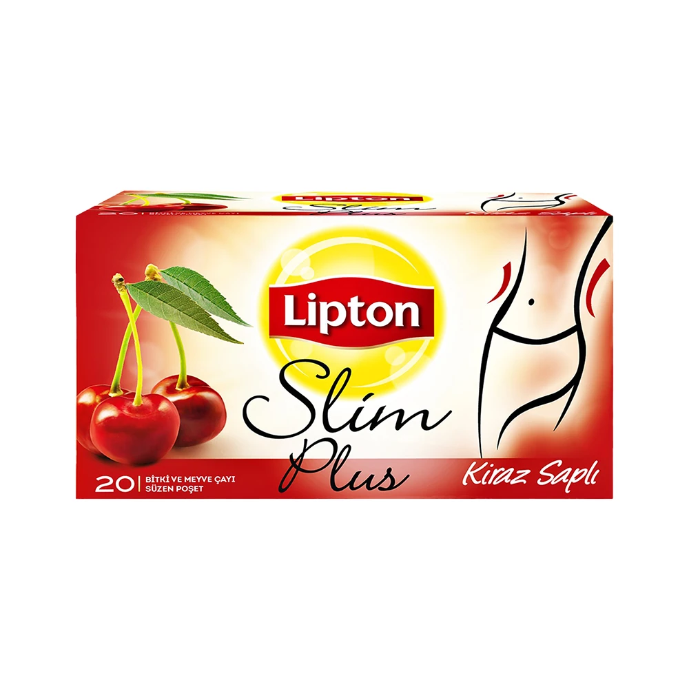 Lipton Slim Plus Kiraz Saplı Bardak Poşet Çay 20 Adet