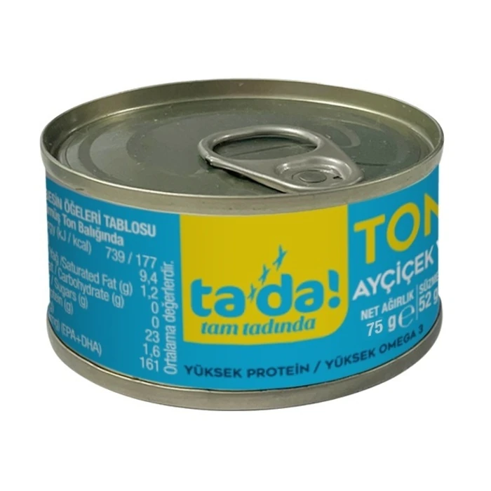 Tada Ayçiçek Yağlı Ton Balığı 80 Gr