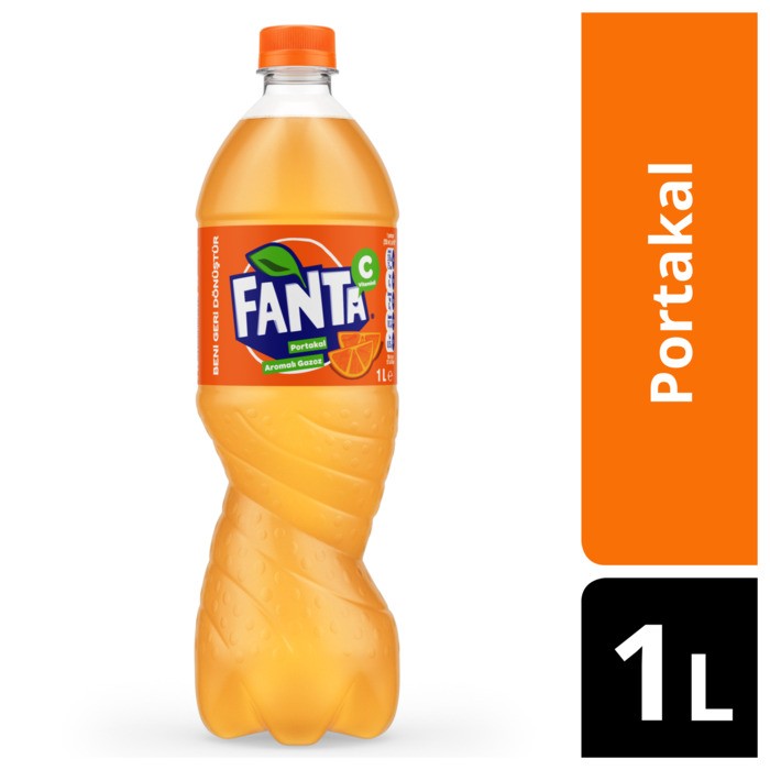 Fanta Gazoz Portakal Aromalı 1 Lt