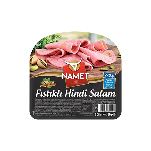 Namet Salam Fıstıklı Hindi 50 Gr