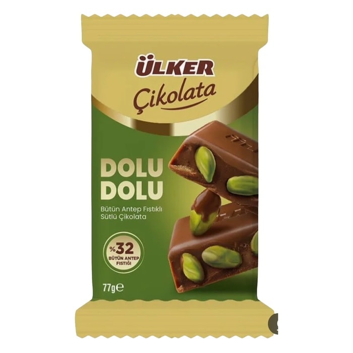 Ülker Çikolata Dolu Dolu Antep Fıstıklı 77 Gr
