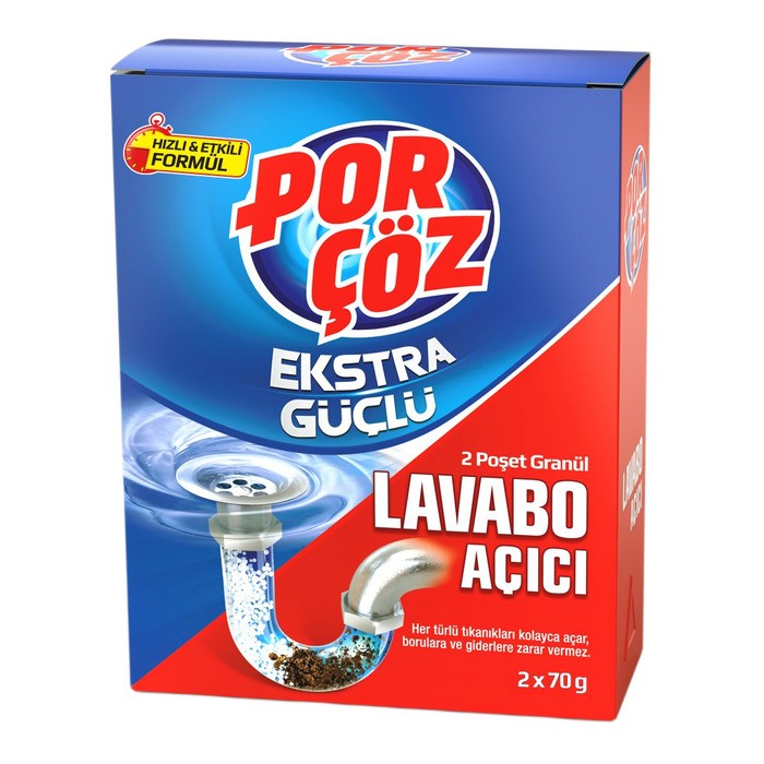 Porçöz Granül Lavabo Açıcı 2x50 Gr