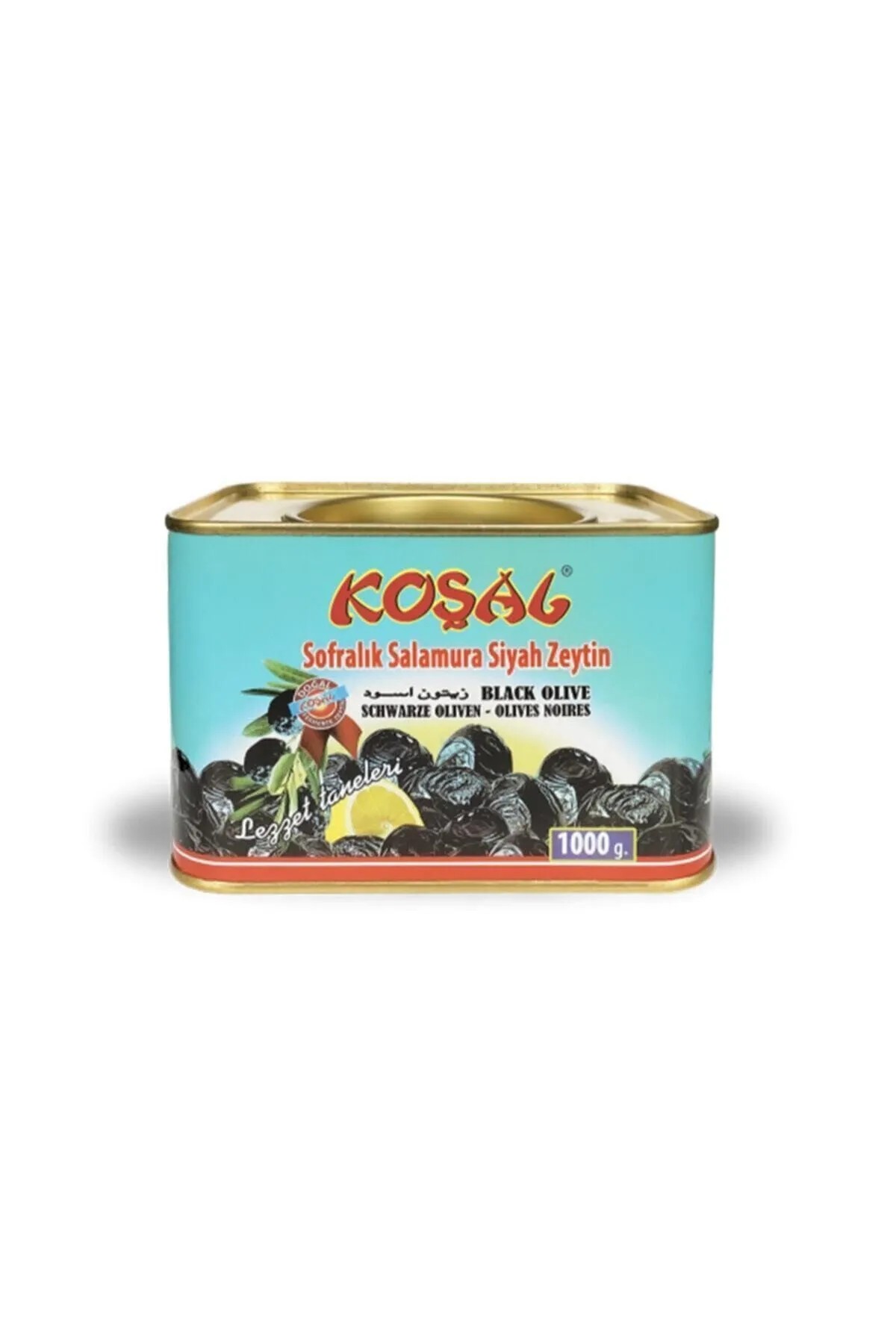 Koşal Sofralık Salamura Siyah Zeytin 1000 Gr