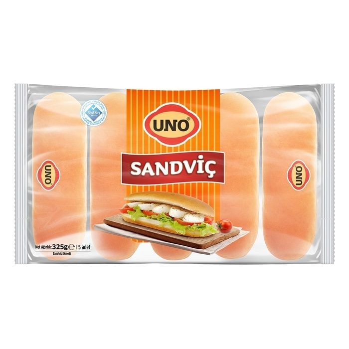 Uno Sandviç Ekmeği 5'li 325 Gr