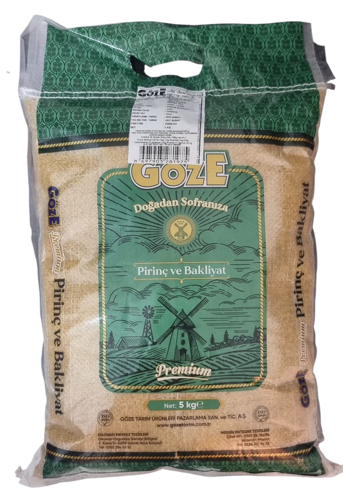 Osmanlı Göze Pilavlık Bulgur 5 Kg