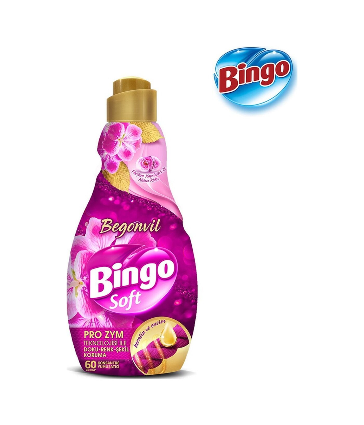 Bingo Konsantre Çamaşır Yumuşatıcısı Begonvil 1440 Ml