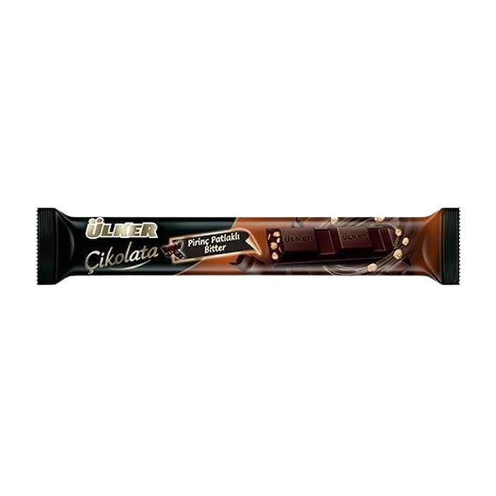 Ülker Pirinç Patlaklı Bitter Çikolata 14 Gr