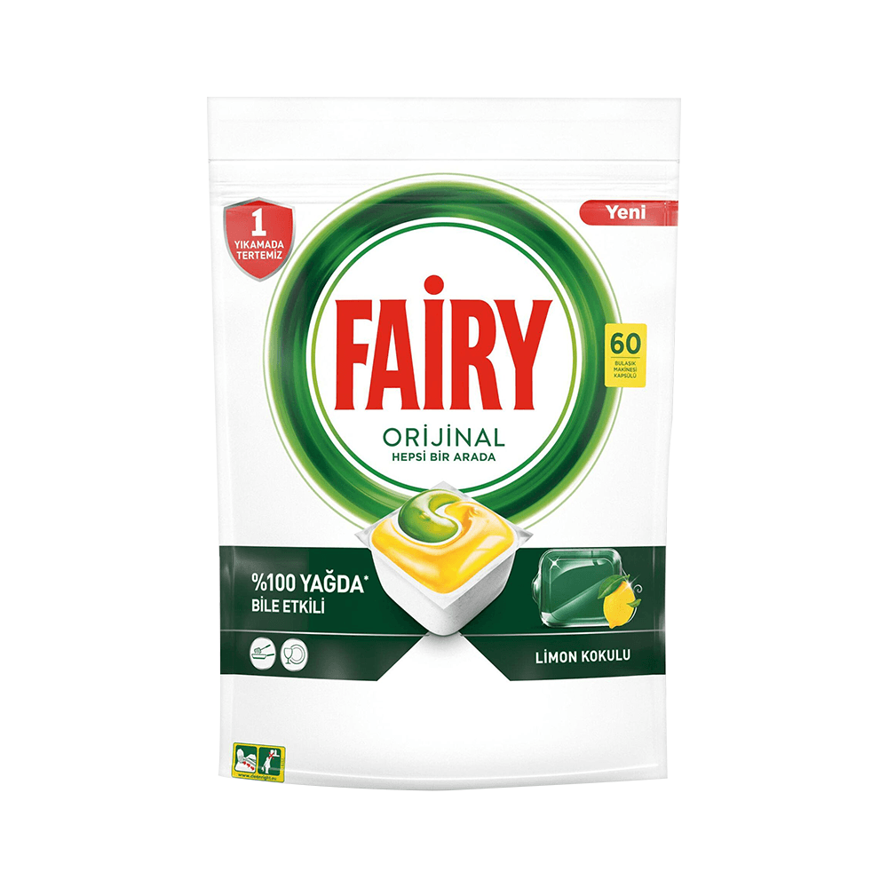 Fairy Hepsi Bir Arada Bulaşık Makinesi Deterjanı Kapsülü 60'lı