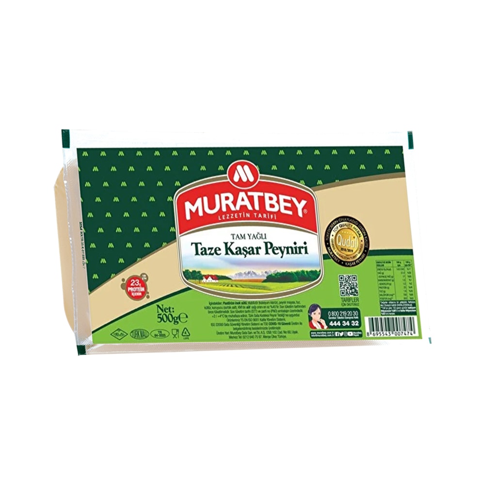 Muratbey Taze Kaşar Peyniri 500 Gr
