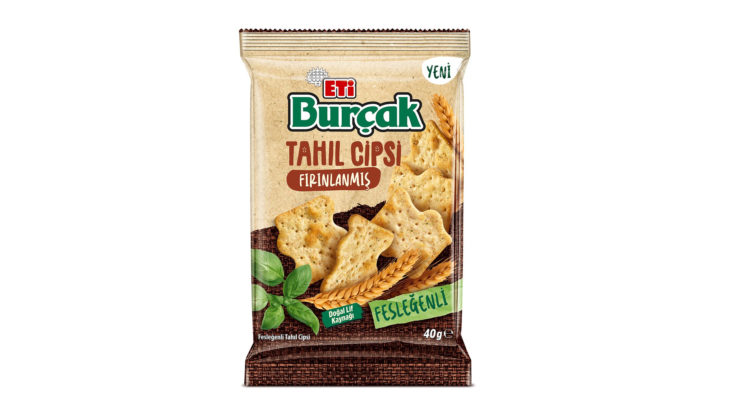  Eti Burçak Fesleğenli Tahıl Cipsi 40 Gr