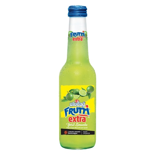 Uludağ Frutti Extra Yeşil Limon Aromalı Maden Suyu 250 Ml