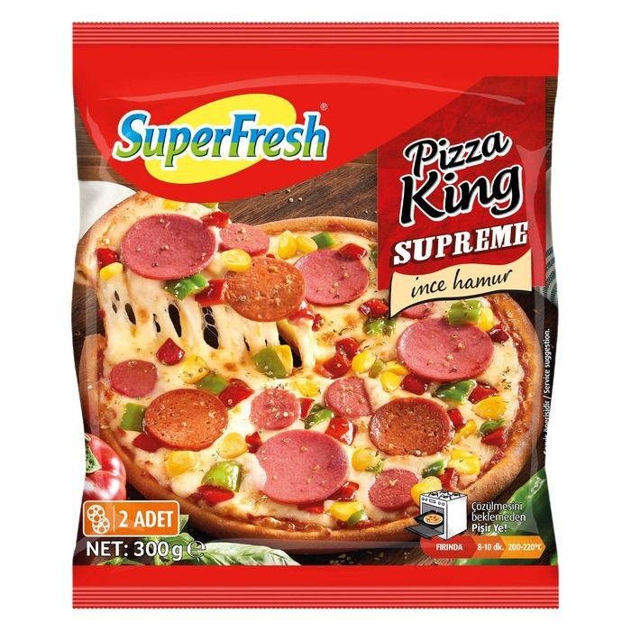 Superfresh Pizza King İnce Hamur 2'li 300 Gr