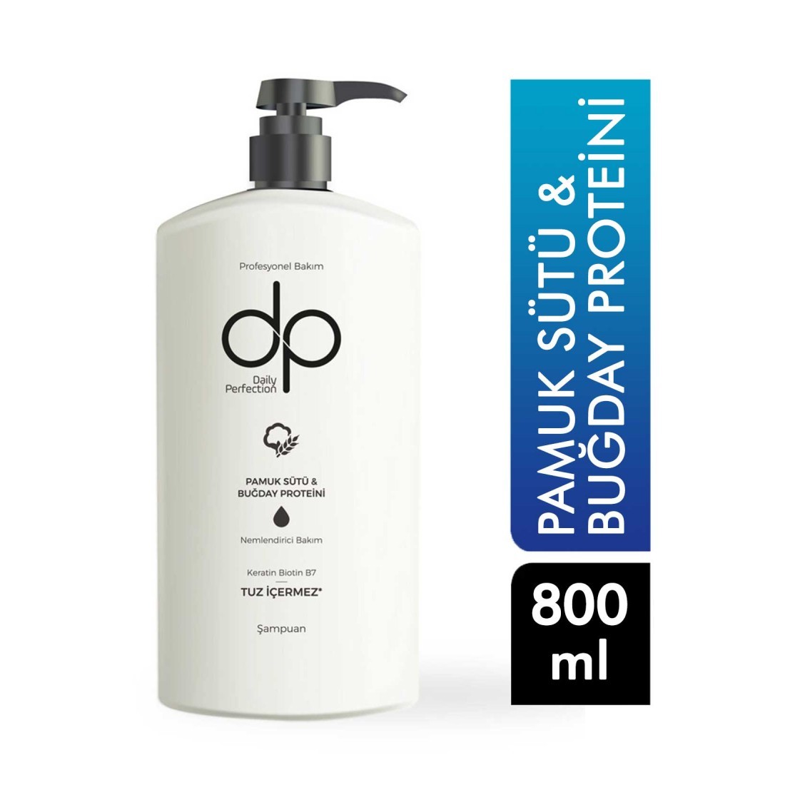 DP Şampuan Pamuk Sütü & Buğday Proteini 800 Ml