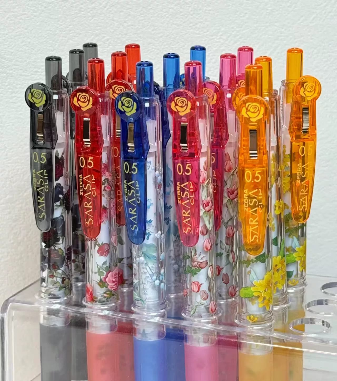 B5-Sarasa limited cicek kalem 0,5mm turuncu