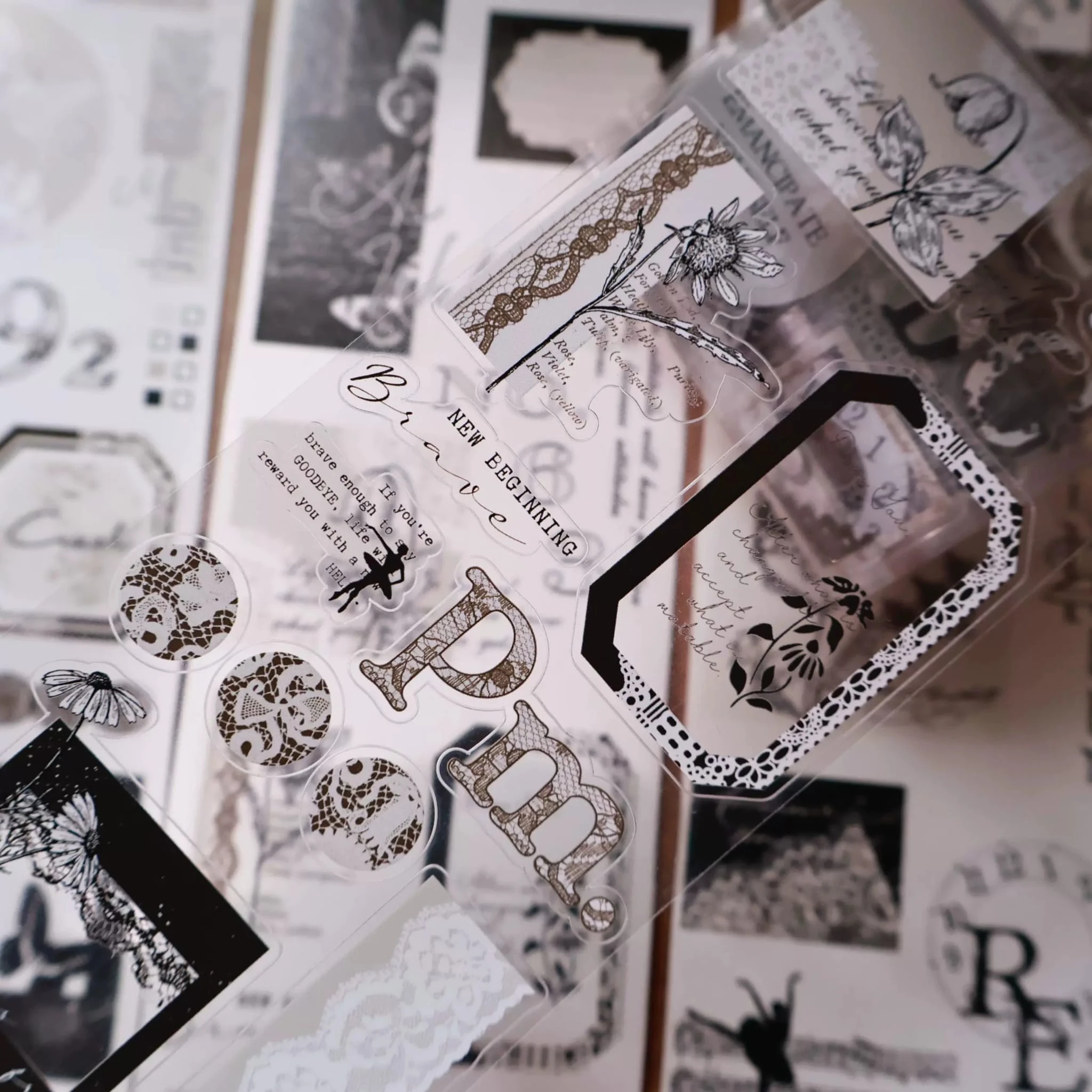 L8-YiEr 120cm dantelli temali kendinden kesimli PET TAPE