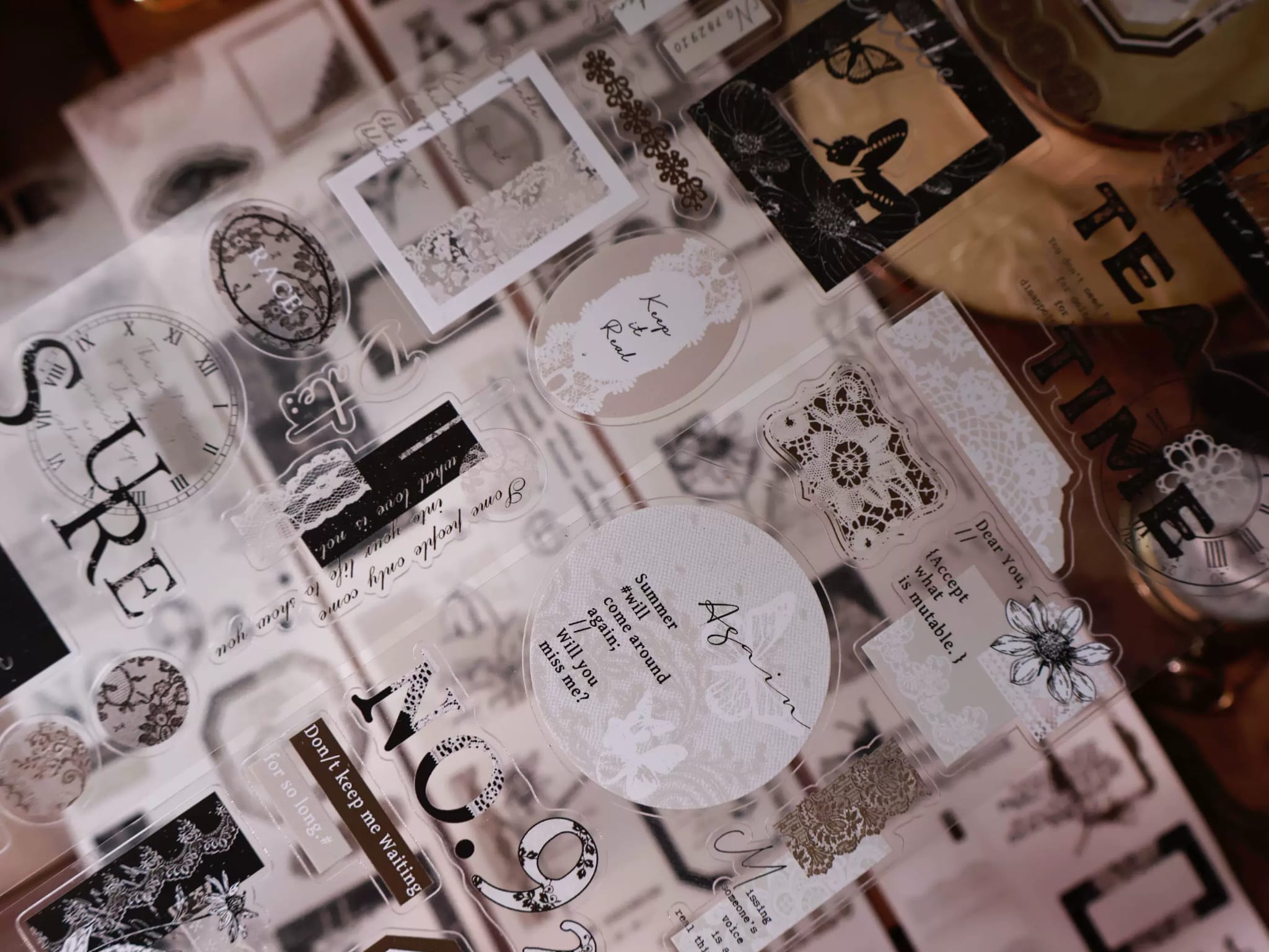 L8-YiEr 120cm dantelli temali kendinden kesimli PET TAPE