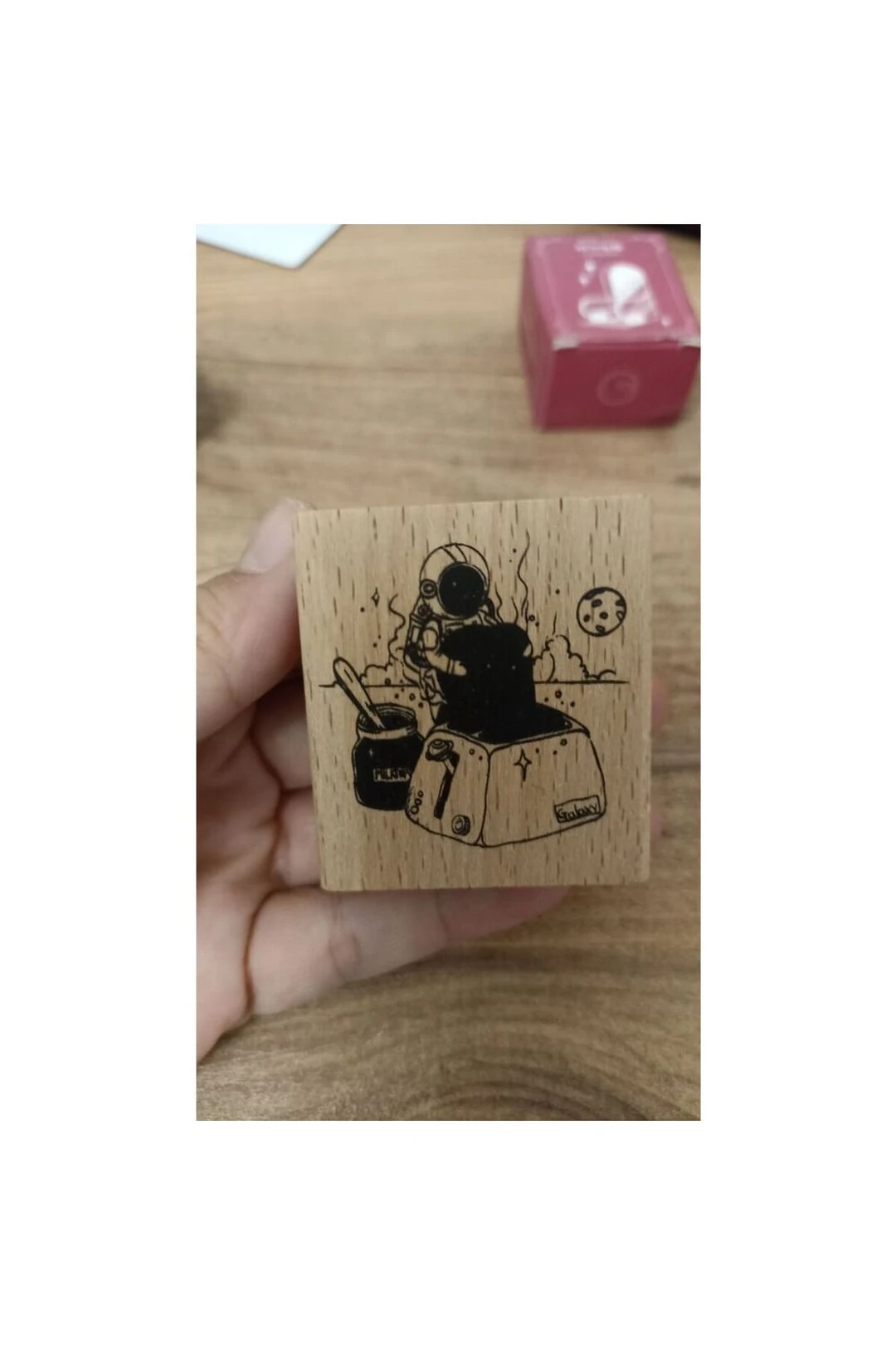 G2-1 adet ahşap stamp