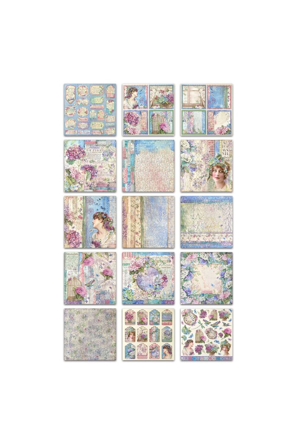 E6-15 sayfa ortanca scrapbook kâğıt 27