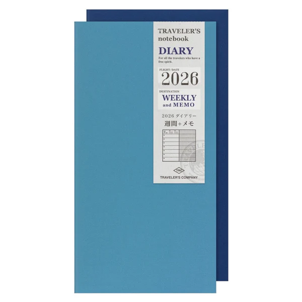 2026 Traveler's Notebook Refill - Standart Size - Weekly + Memo