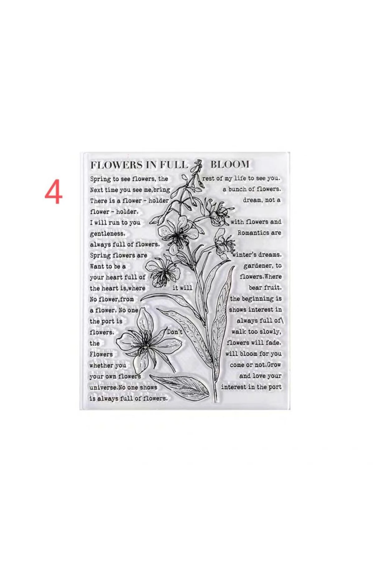 E8-silikon stamp - Numara : 3