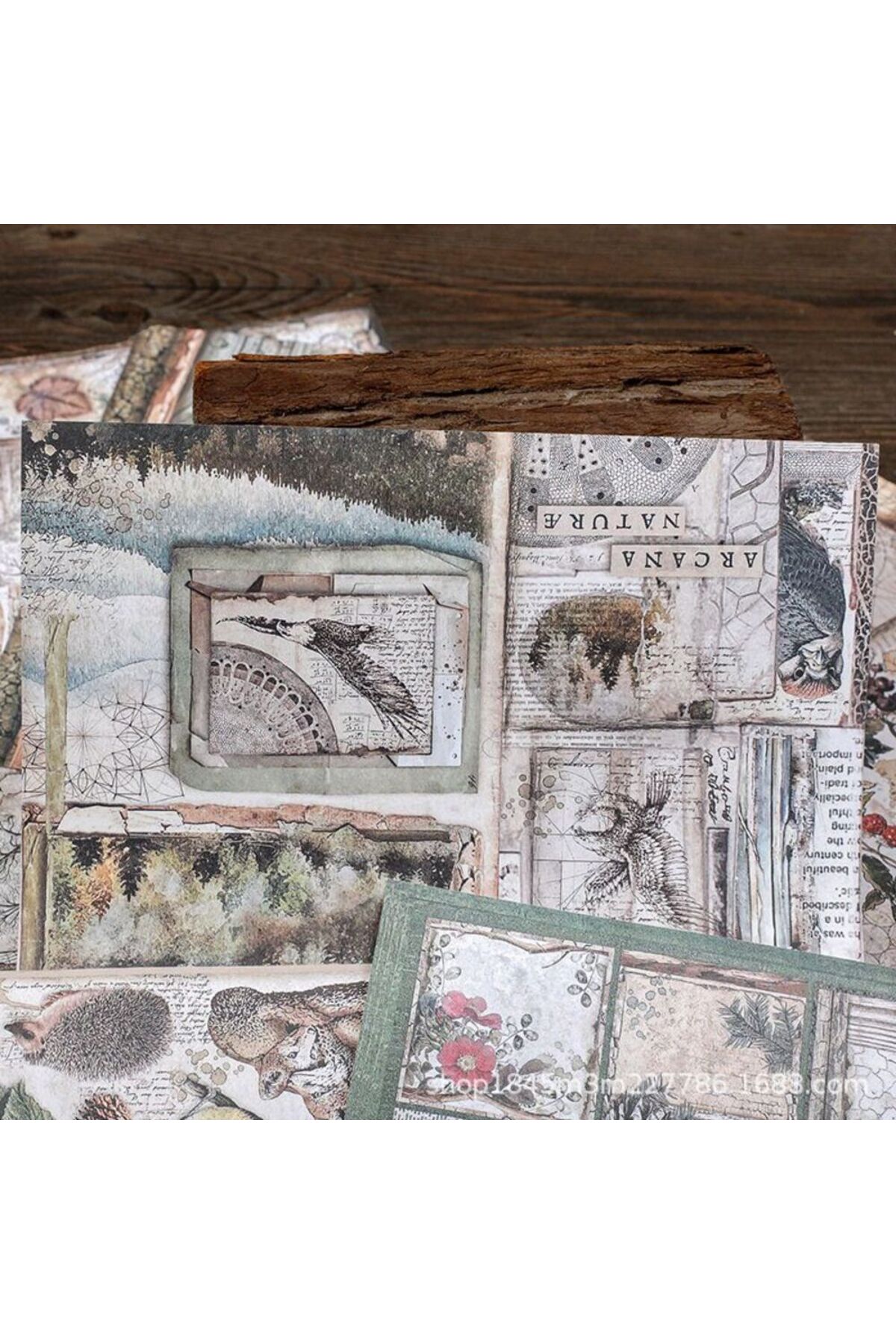 E6-18 sayfa orman scrapbook kâğıt 31