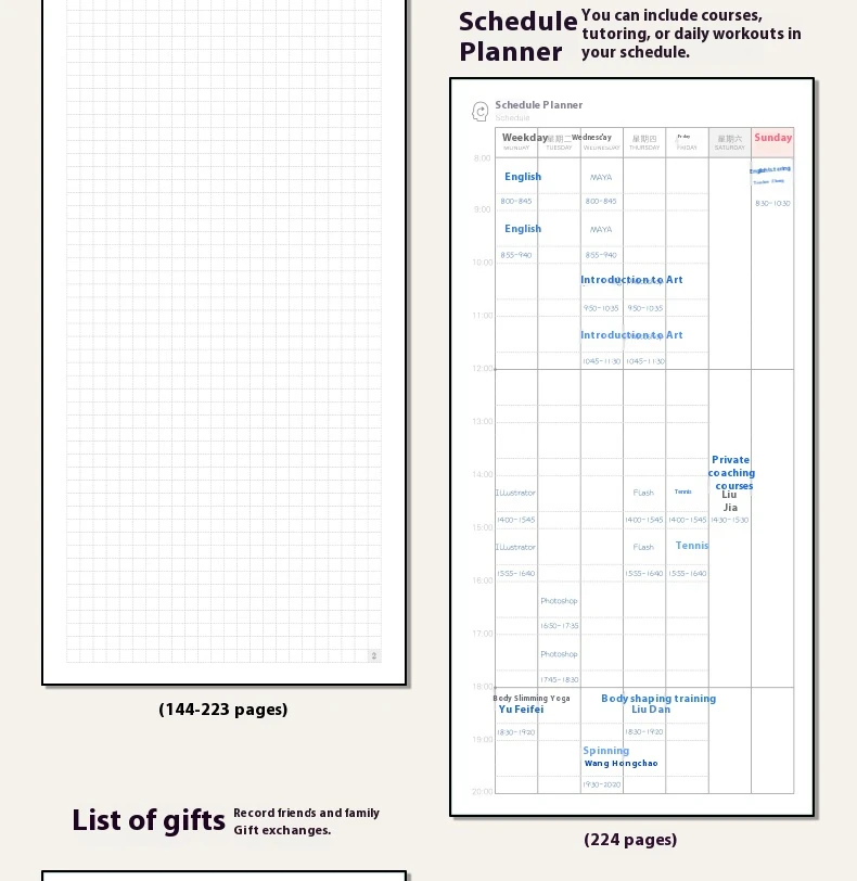 Kinbor 2026 weeks defter at 
