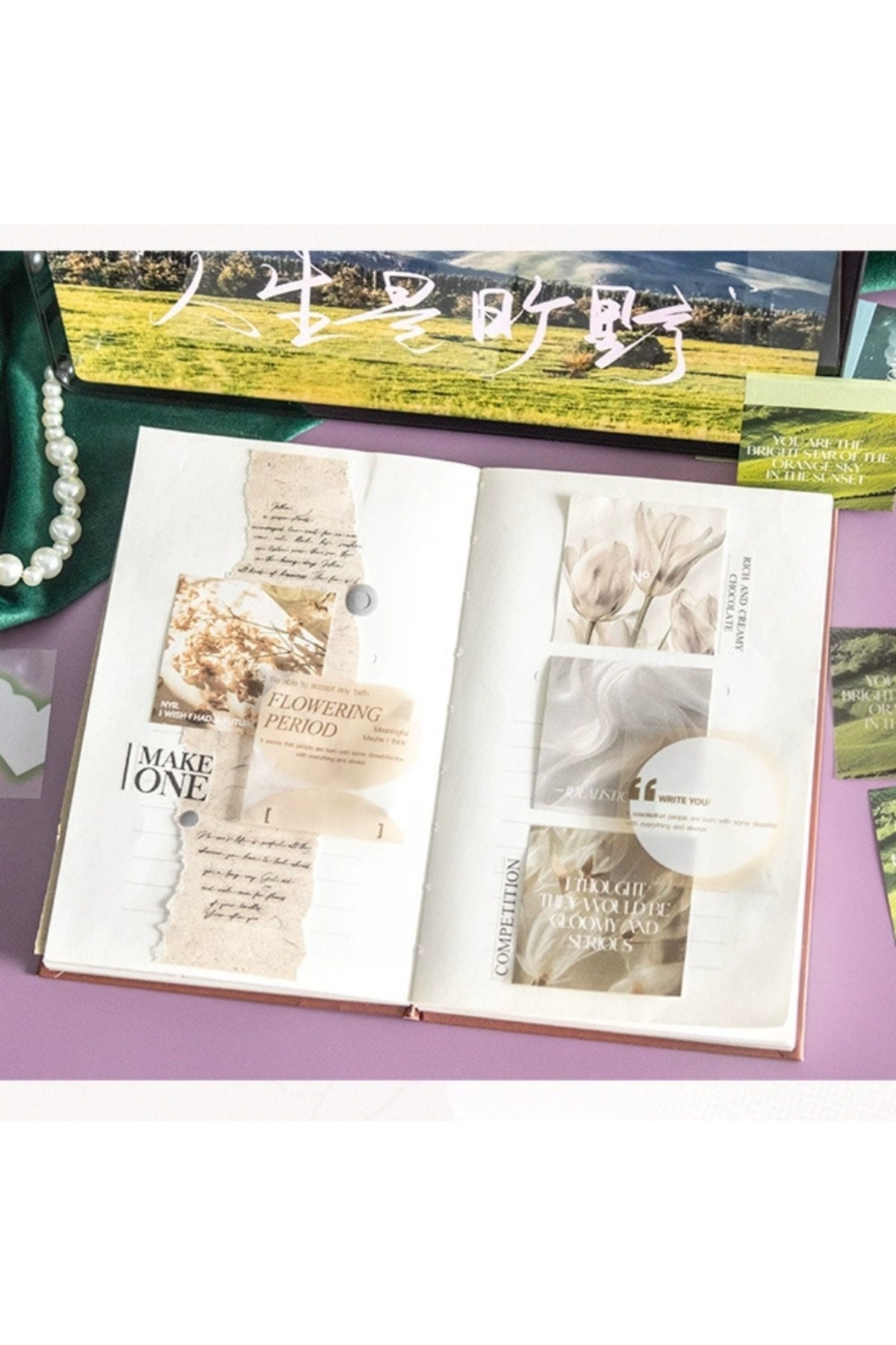 O18-25 sayfa mini journal kitabi - Renk : açık mavi