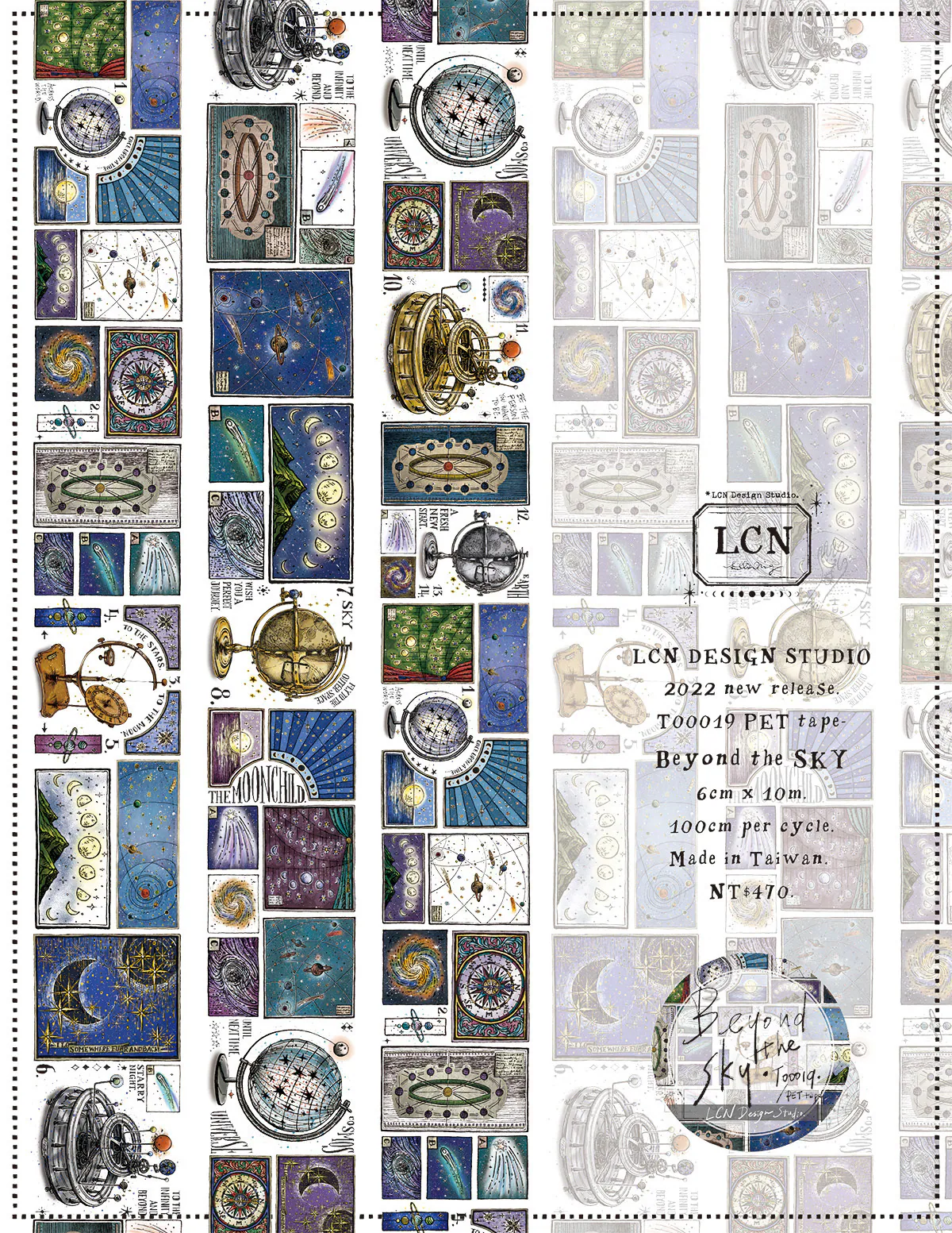 L18-LCN 100cm beyond the sky PET Tape 