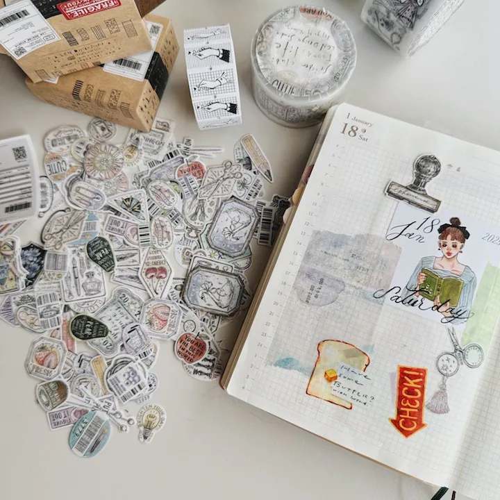 B11-LCN 142 adet sticker seti