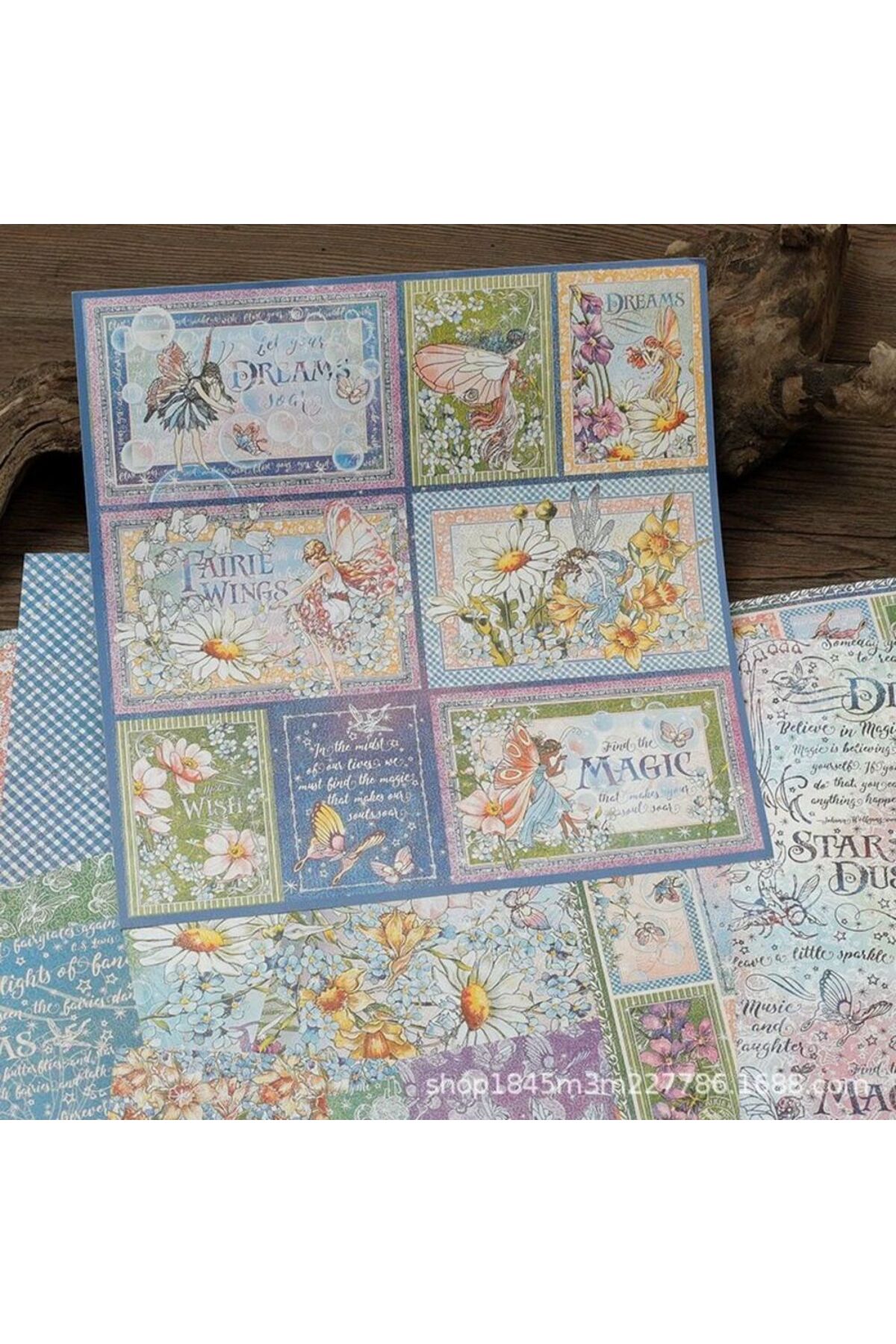 E6-15 sayfa peri scrapbook kâğıt 37