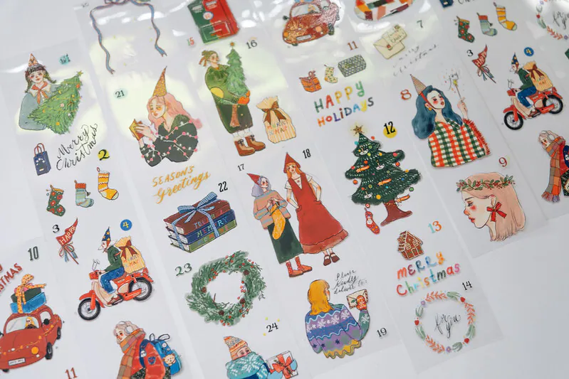 B23-La dolce vita christmas countdown PET Tape 