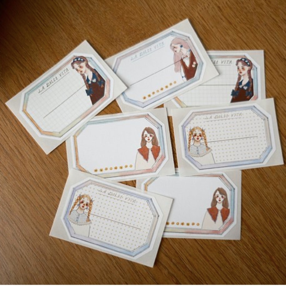 La dolce Vita 8 adet sticker seti