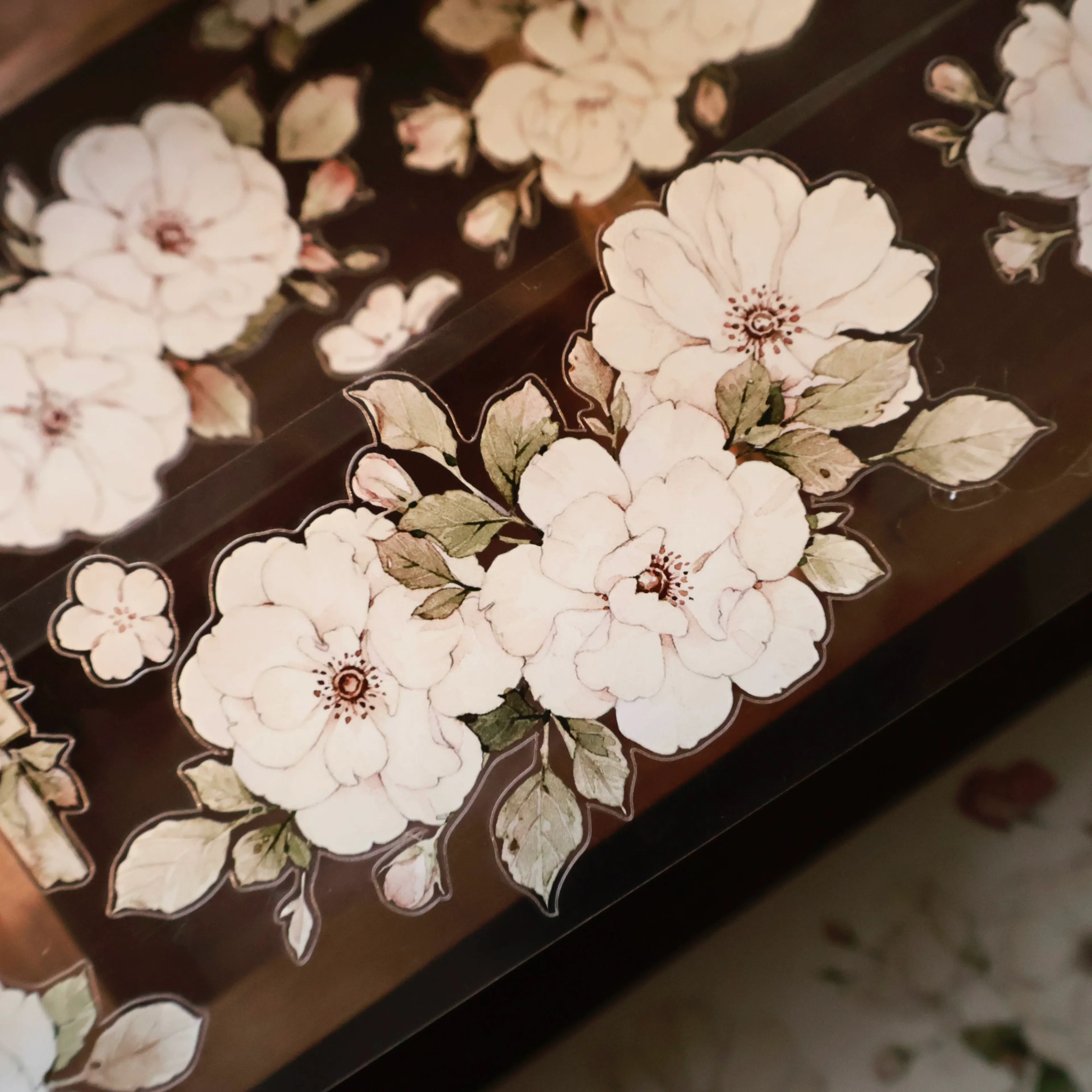 L22-YiEr 100cm ay ışığı gülü kendinden kesimli pet tape