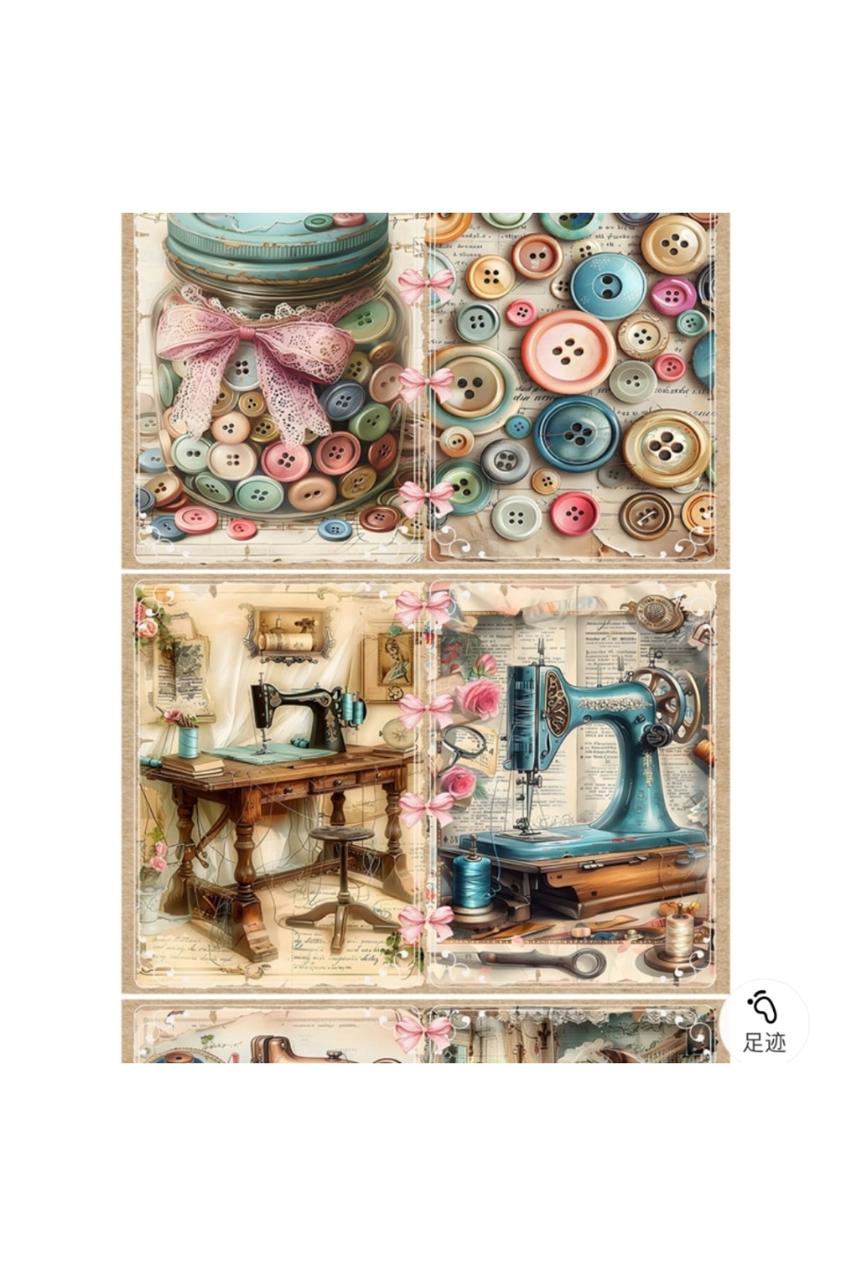 E6-15 sayfa kız rüyası scrapbook paper 52