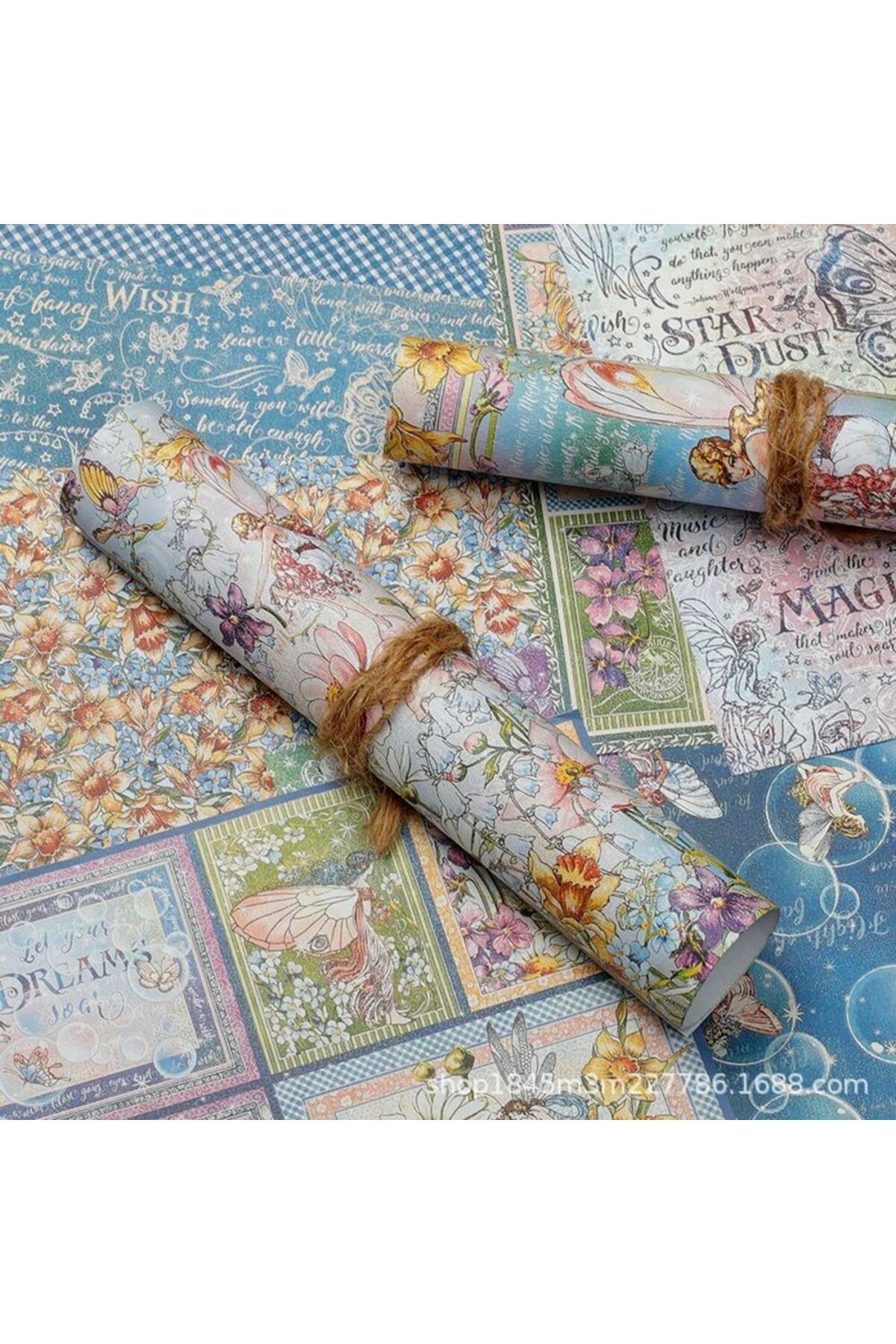 E6-15 sayfa peri scrapbook kâğıt 37