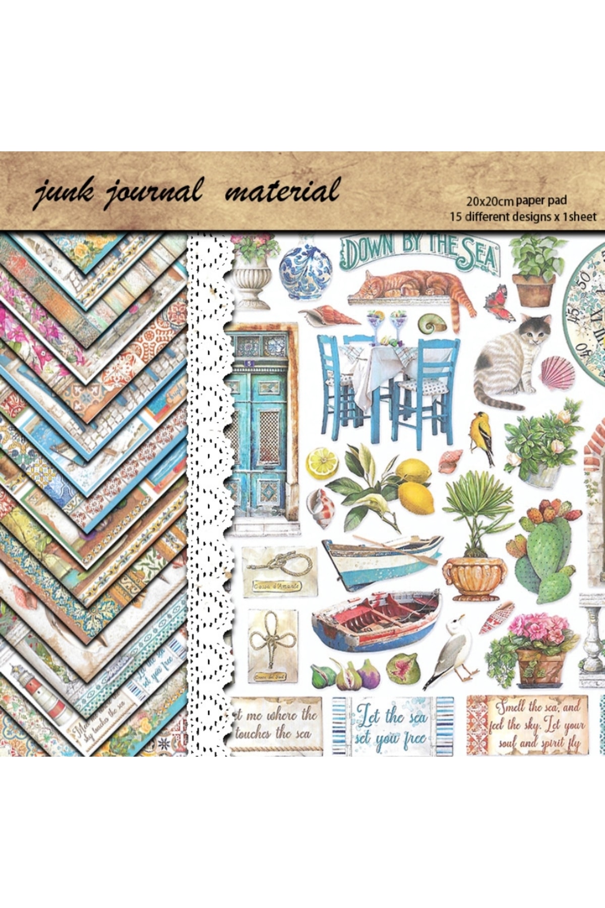 E6-15 sayfa yaz scrapbook kâğıt 45