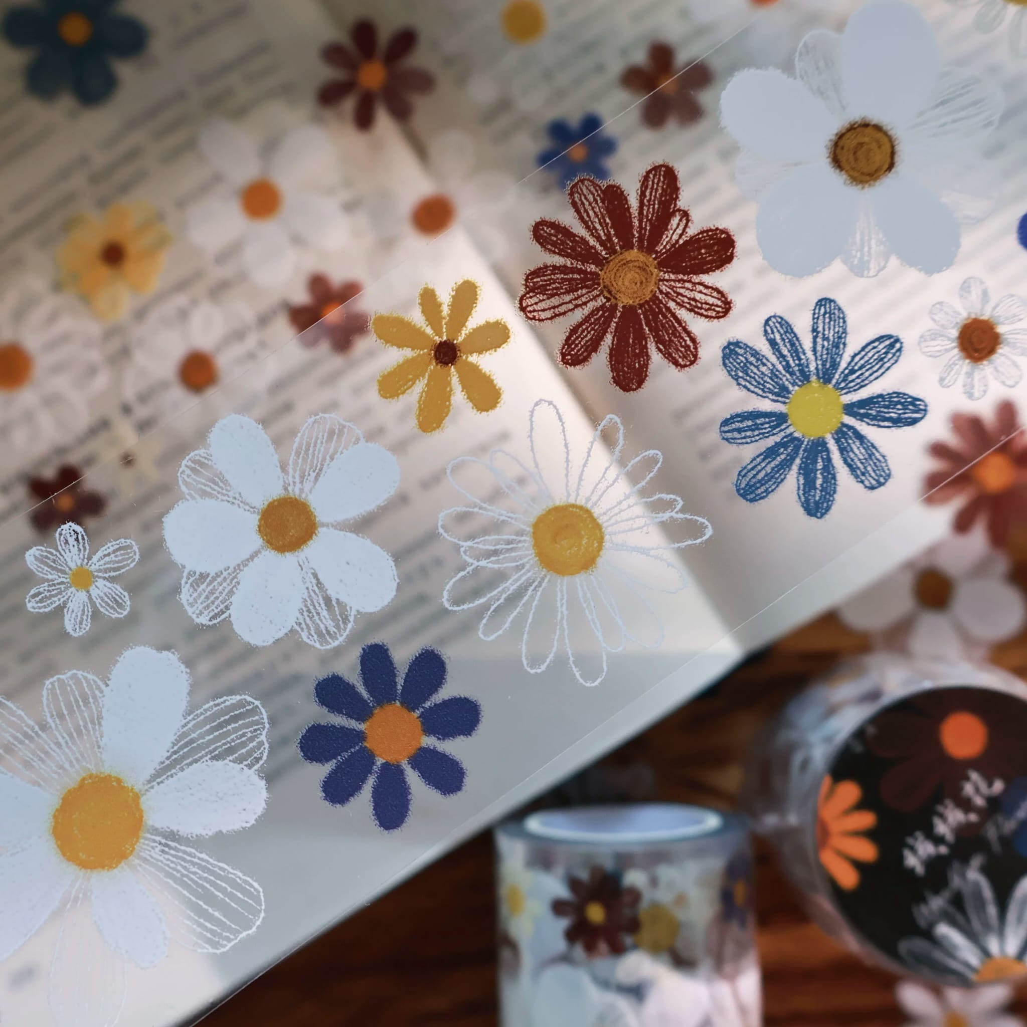 K18-YiEr 100cm renkli cicek PET Tape