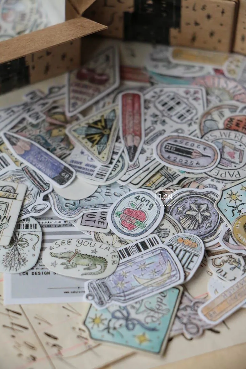 B11-LCN 142 adet sticker seti