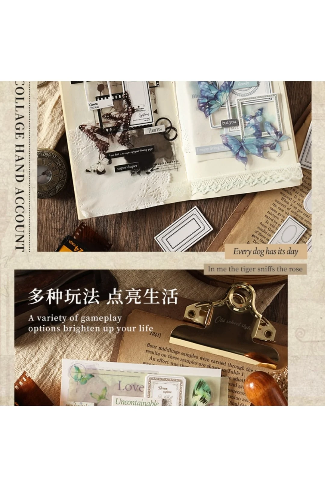 E1-2 sayfa çerçeve die cut sticker - Numara : 4