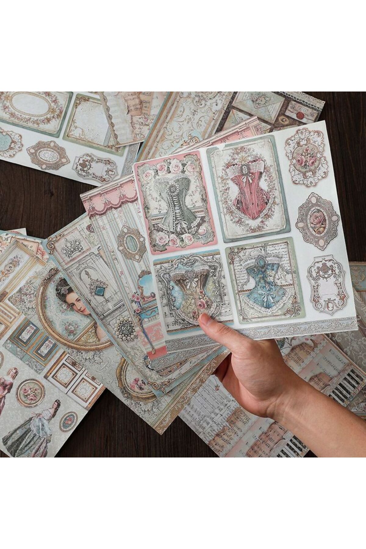 15 sayfa princess scrapbook kâğıt 23