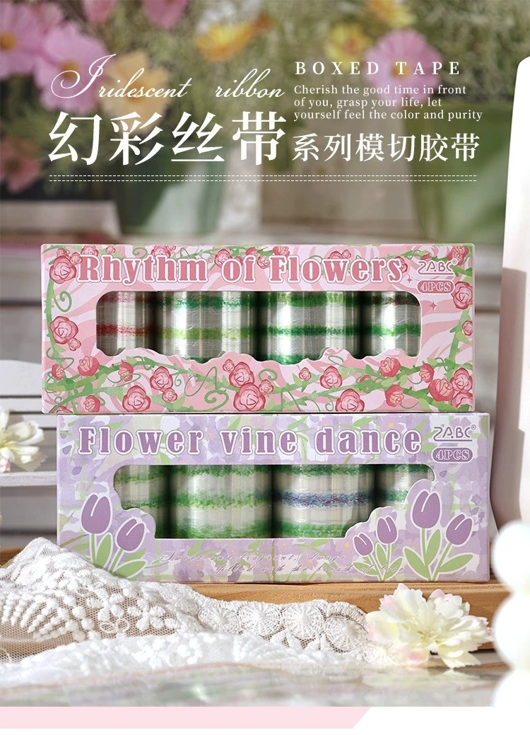 S5-4 adet sarmaşık yaprak PET Tape