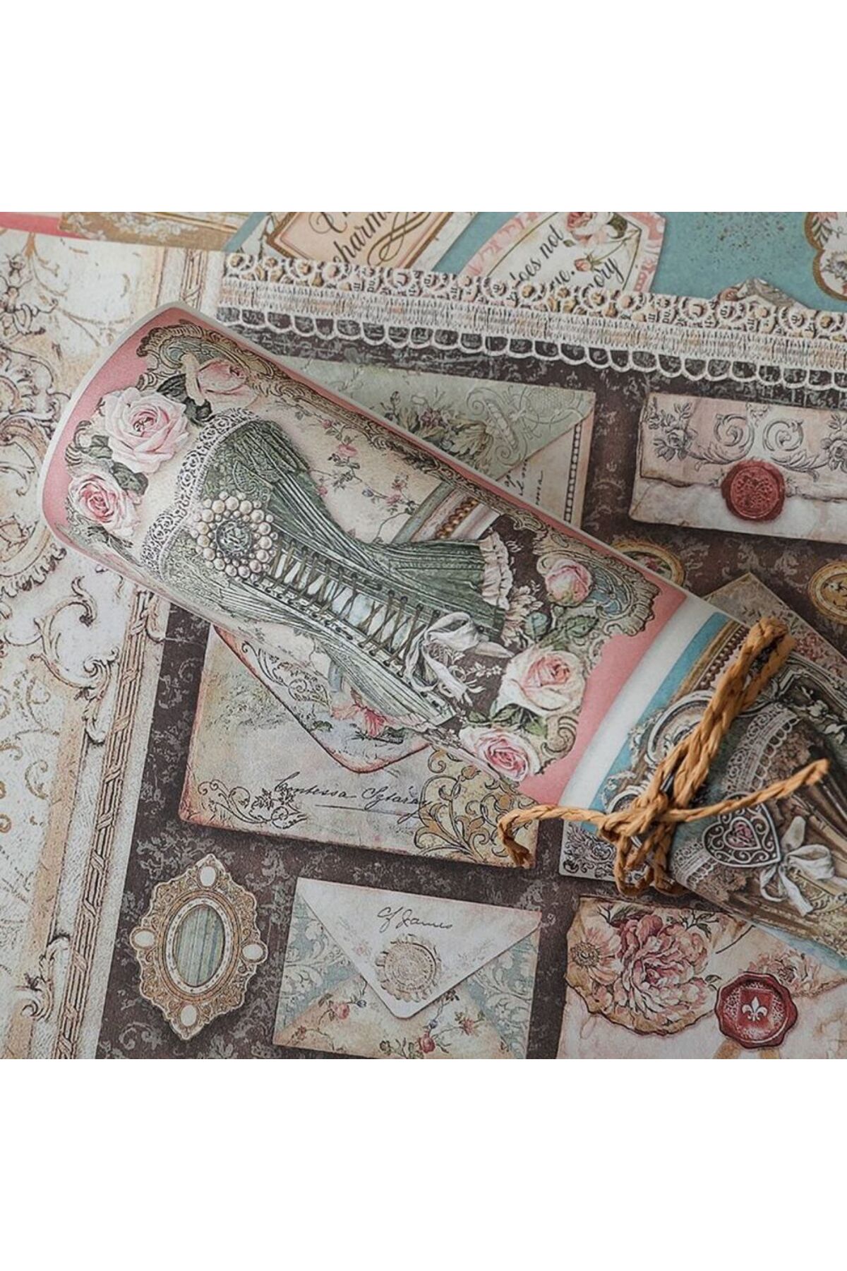 15 sayfa princess scrapbook kâğıt 23